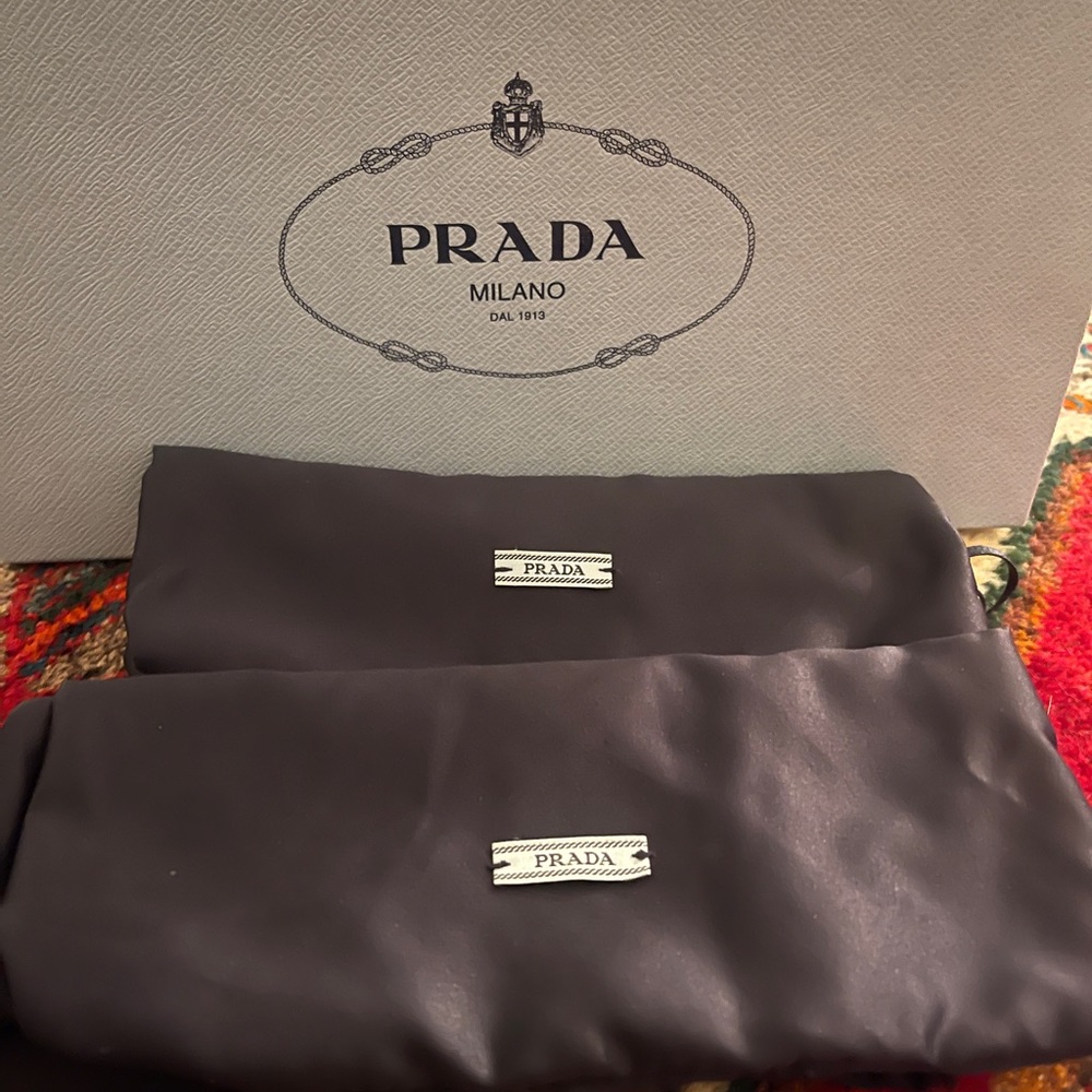 PRADA Logo-print Plexiglas high-heel slides-Prada mules - Picture 13 of 13